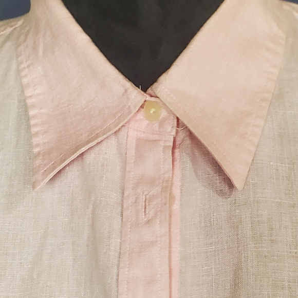 Linen Button Down Top - Picture 4 of 5